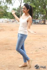 Rakul Preet Singh On The Sets Of Loukyam Movie